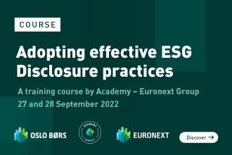 Adopting effective ESG disclosure practices