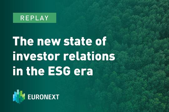 New state of IR in the ESG era